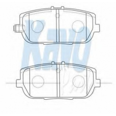 BP-4564 KAVO PARTS Комплект тормозных колодок, дисковый тормоз