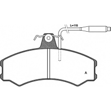 BPA0143.02 OPEN PARTS Комплект тормозных колодок, дисковый тормоз