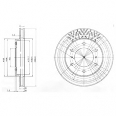 BG3812 DELPHI Тормозной диск