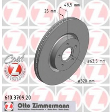 610.3709.20 ZIMMERMANN Тормозной диск