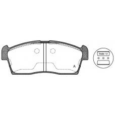 BPA1199.00 OPEN PARTS Комплект тормозных колодок, дисковый тормоз