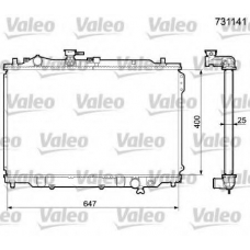 731141 VALEO Радиатор, охлаждение двигателя