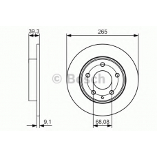 0 986 479 C26 BOSCH Тормозной диск