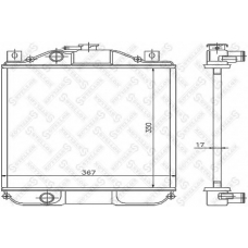 10-25637-SX STELLOX Радиатор, охлаждение двигателя
