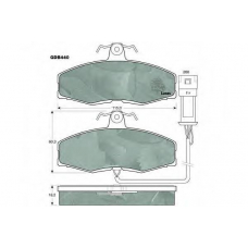 GDB440 TRW Комплект тормозных колодок, дисковый тормоз