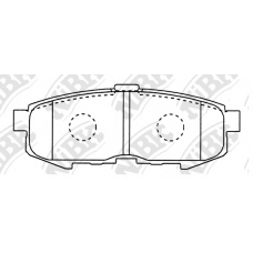 PN5807 NiBK Комплект тормозных колодок, дисковый тормоз