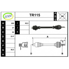 TR115 SERA Приводной вал