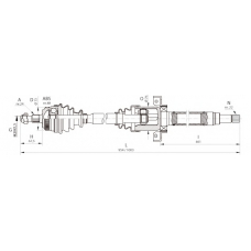 DRS6363.00 OPEN PARTS Приводной вал