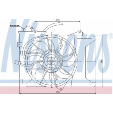 85226 NISSENS Вентилятор, охлаждение двигателя