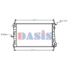 090073N AKS DASIS Радиатор, охлаждение двигателя