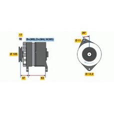 6 033 GB3 009 BOSCH Генератор