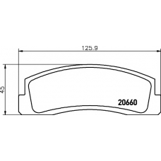 8DB 355 007-221 HELLA PAGID Комплект тормозных колодок, дисковый тормоз