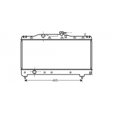 TO2141 AVA Радиатор, охлаждение двигателя
