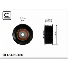 409-136 CAFFARO Паразитный / ведущий ролик, поликлиновой ремень