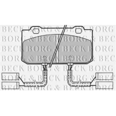 BBP1154 BORG & BECK Комплект тормозных колодок, дисковый тормоз