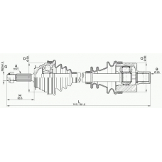 DRS6284.00 OPEN PARTS Приводной вал