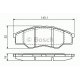 0 986 TB3 173 BOSCH Комплект тормозных колодок, дисковый тормоз