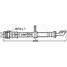 FBH7244 FIRST LINE Тормозной шланг