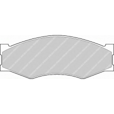 FSL340 FERODO Комплект тормозных колодок, дисковый тормоз