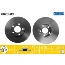 6026503 GIRLING Тормозной диск