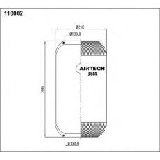 3644 Airtech Кожух пневматической рессоры