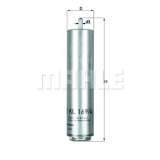 KL 169/4D MAHLE Топливный фильтр
