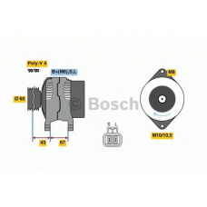 0 986 080 940 BOSCH Генератор