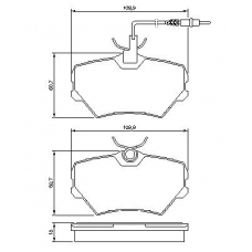 0 986 424 217 BOSCH Комплект тормозных колодок, дисковый тормоз