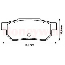 572135B BENDIX Комплект тормозных колодок, дисковый тормоз