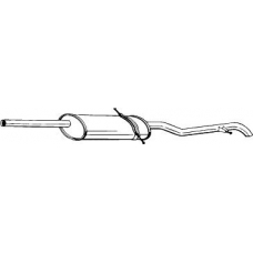 282-061 BOSAL Глушитель выхлопных газов конечный