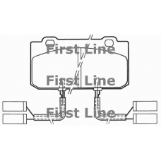 FBP1247 FIRST LINE Комплект тормозных колодок, дисковый тормоз