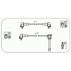 JP216 JANMOR Комплект проводов зажигания