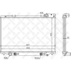 10-26372-SX STELLOX Радиатор, охлаждение двигателя