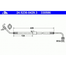 24.5236-0429.3 ATE Тормозной шланг