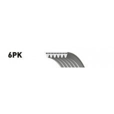 6PK1010 GATES Поликлиновой ремень