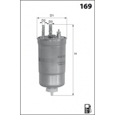 ELG5373 MECAFILTER Топливный фильтр