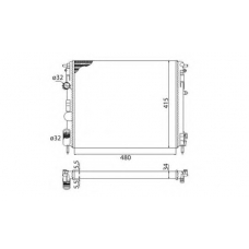 350213991003 MAGNETI MARELLI Радиатор, охлаждение двигателя