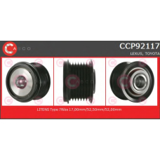 CCP92117 CASCO Ременный шкив, генератор