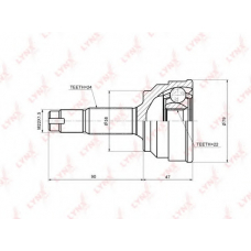 CO-7588 LYNX Co-7588 шрус наружный toyota yaris 1.3 99> / 1.0 02>