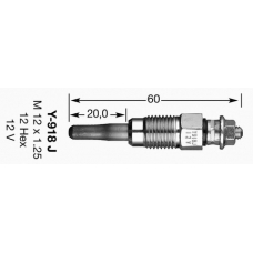 4215 NGK Свеча накаливания