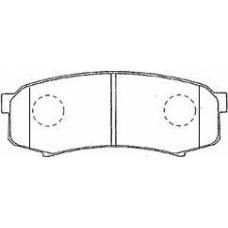 a2n012 AISIN Комплект тормозных колодок, дисковый тормоз