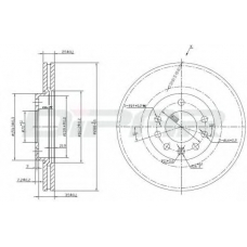 DFD1007 DITAS Тормозной диск