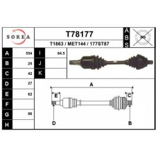 T78177 EAI Приводной вал