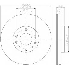 8DD 355 115-771 HELLA PAGID Тормозной диск