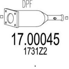 17.00045 MTS Сажевый / частичный фильтр, система выхлопа ог