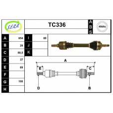 TC336 SERA Приводной вал