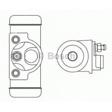 F 026 002 344 BOSCH Колесный тормозной цилиндр