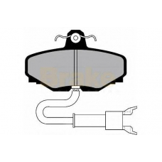 PA527 BRAKE ENGINEERING Комплект тормозных колодок, дисковый тормоз