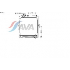 ME2111 AVA Радиатор, охлаждение двигателя