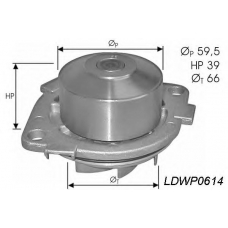 LDWP0614 TRW Водяной насос